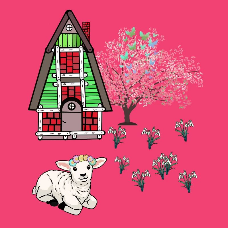 Happy Easter Lamb Schaff Easter Nature Spring