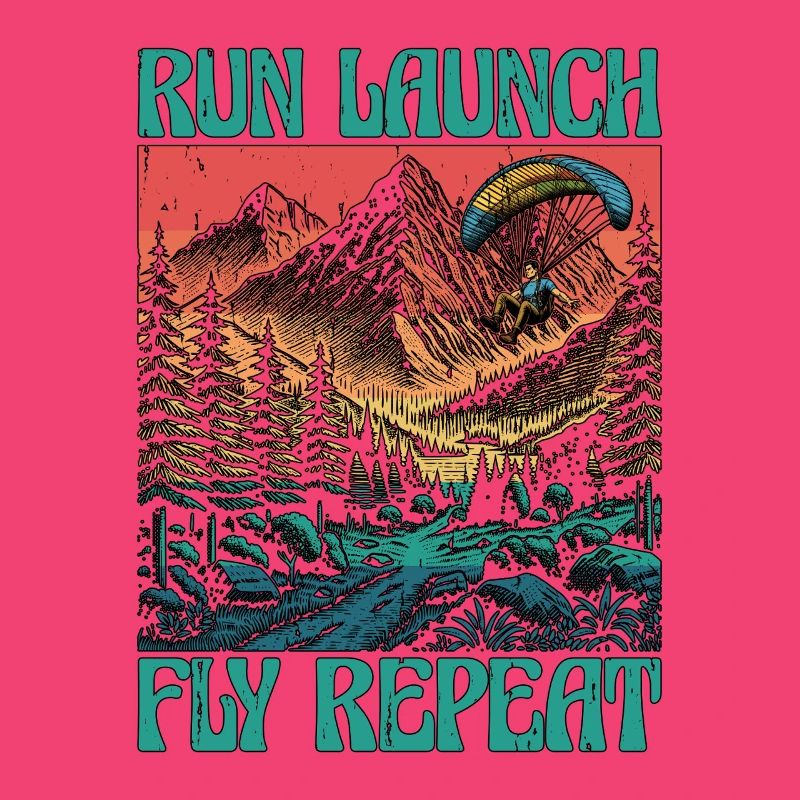 Paragliding Run Launch Fly Repeat Paramotoring