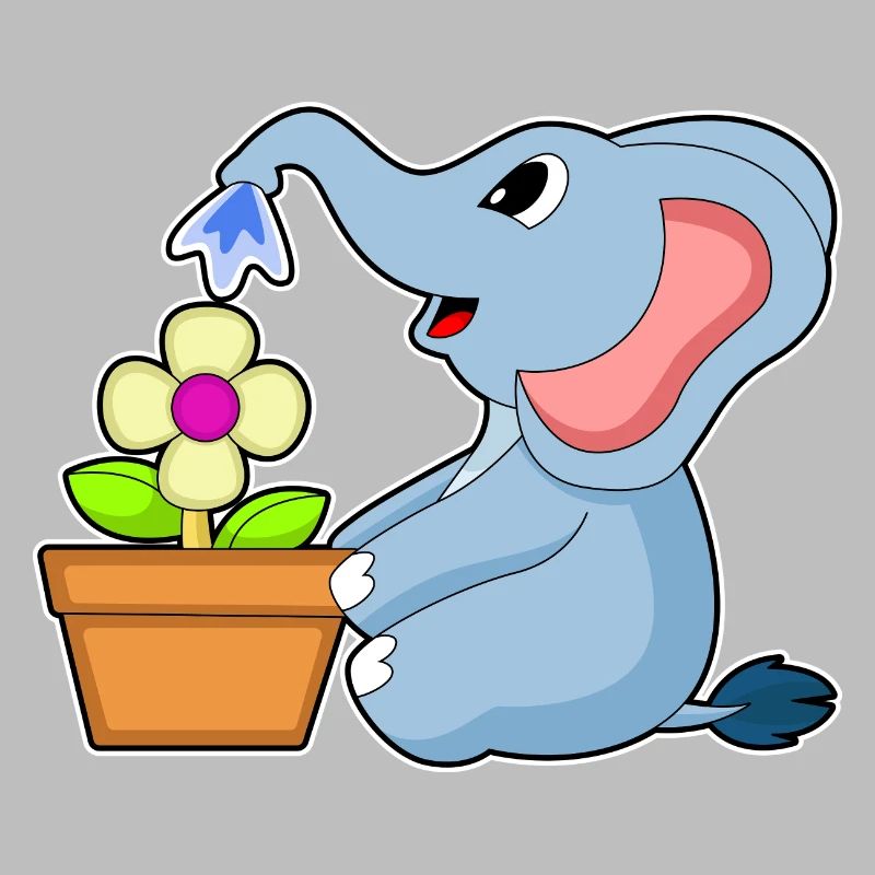 Fleur de pot de fleurs d’éléphant