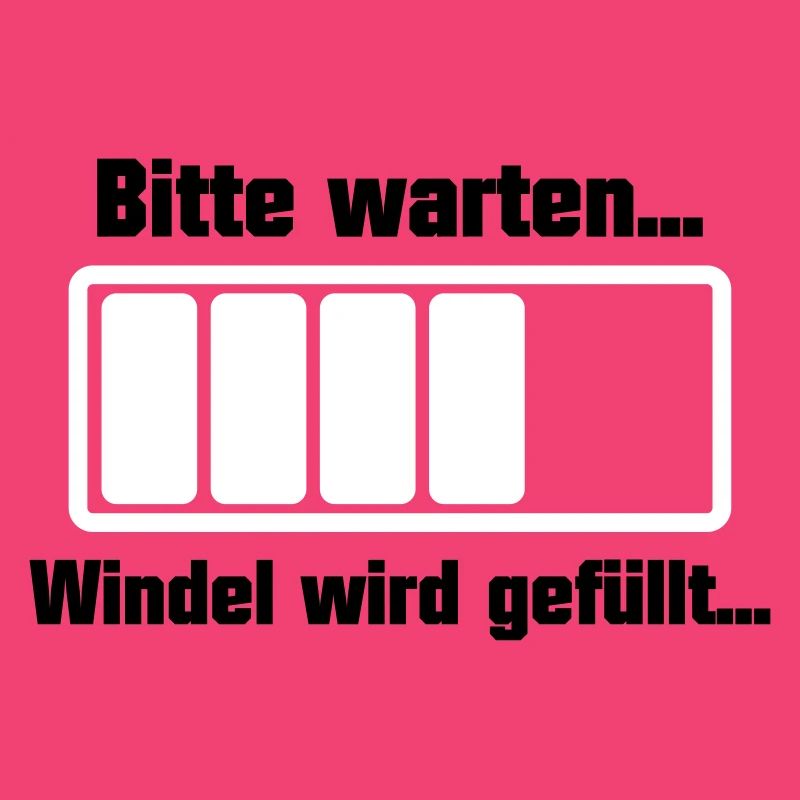 bitte warten windel wird gefüllt