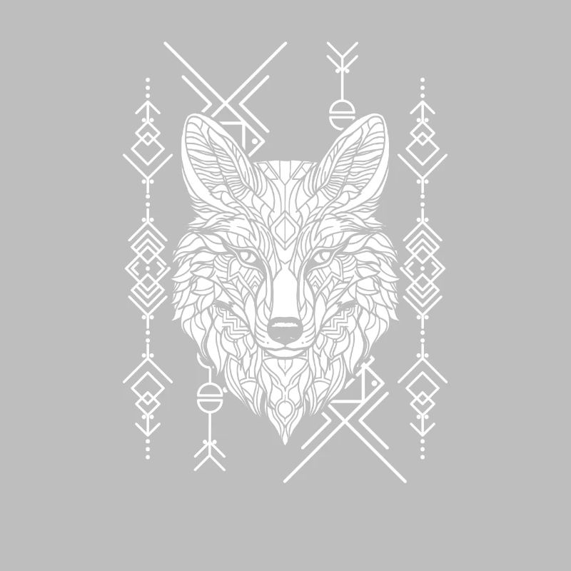 Wolf Geometrisch Polygon Wolf