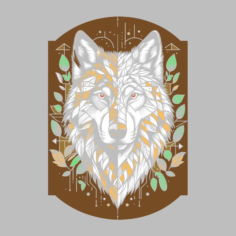 Wolf Geometrisch Polygon Wolf
