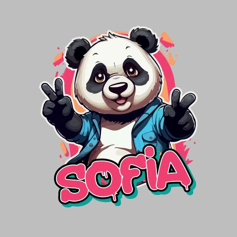 SOFIA - Beau nom de fille avec Cool Panda
