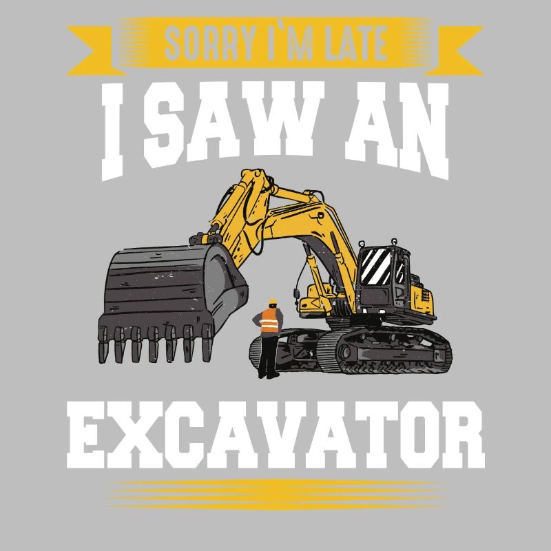 Excavator Excavator Driver Construction Site Work