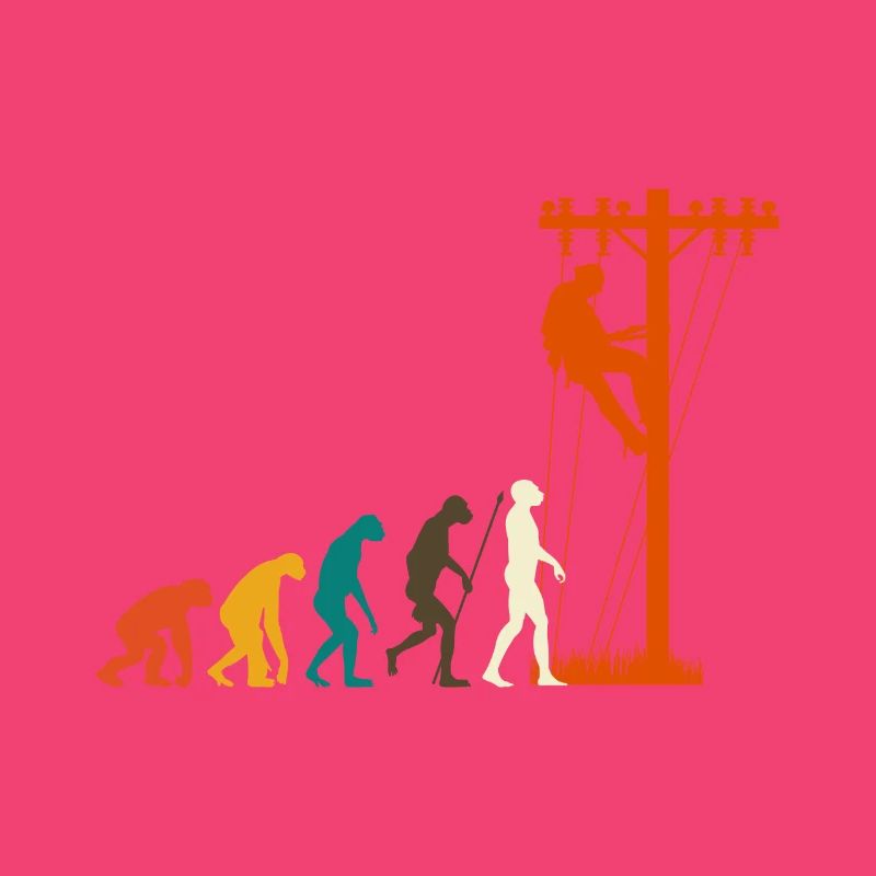 Freileitungsmonteur Elektriker Evolution