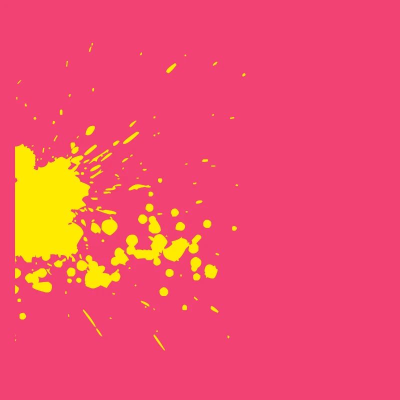 Une tache de couleur jaune comme art