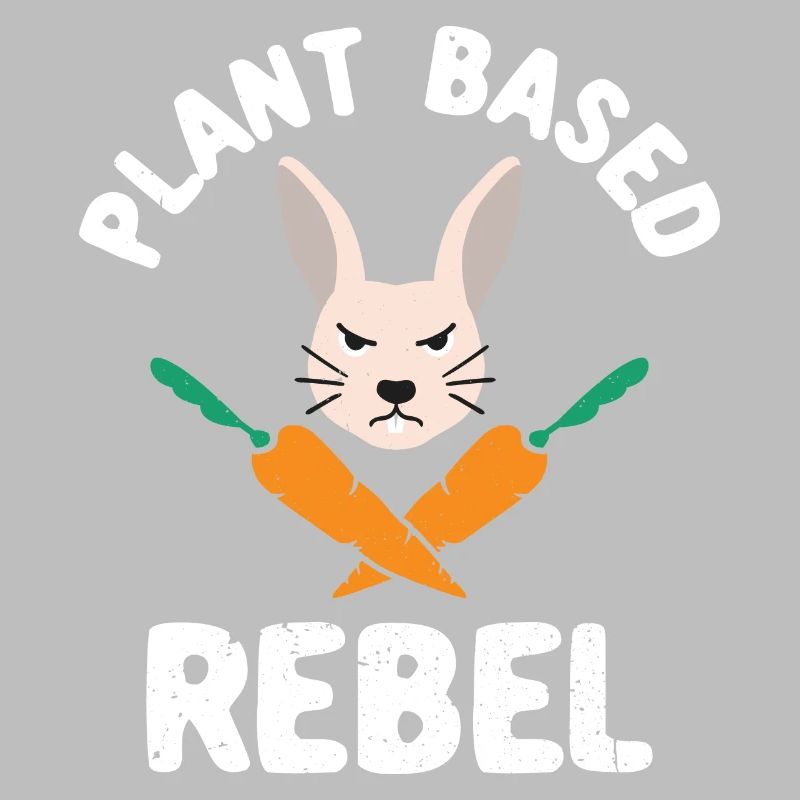 Plant Based Rebel Rabbit Funny Easter Vegan