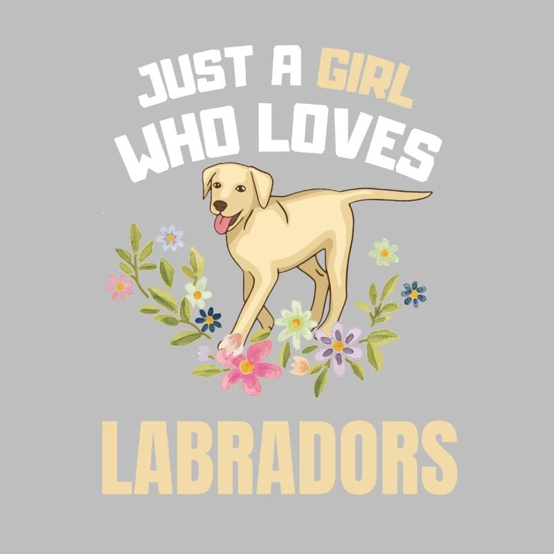 Nur ein Mädchen das Labradore liebt Hund Labrador