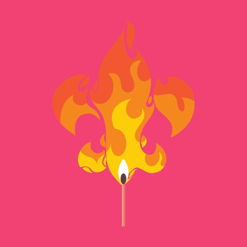 Boy Scout Lily Fleur De Lis Campfire Gift