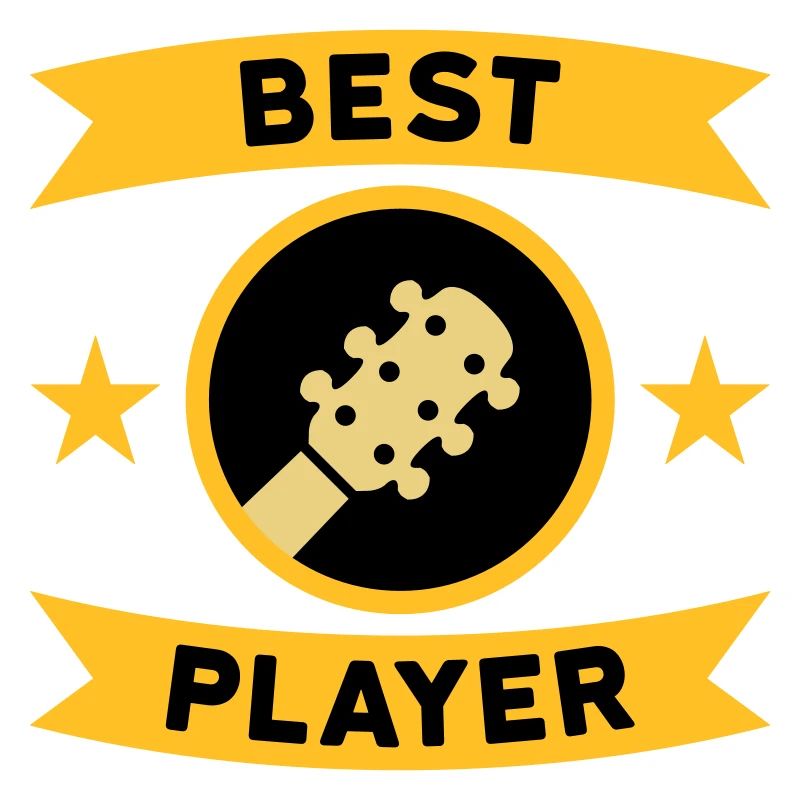 Best guitar player (guitar, circle, banner)
