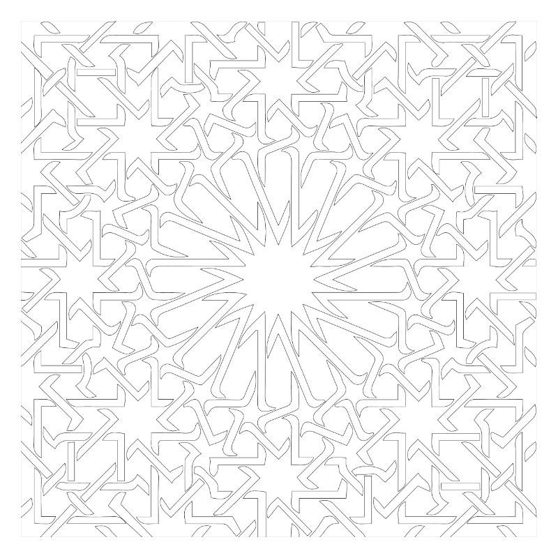 pattern maroc black and white