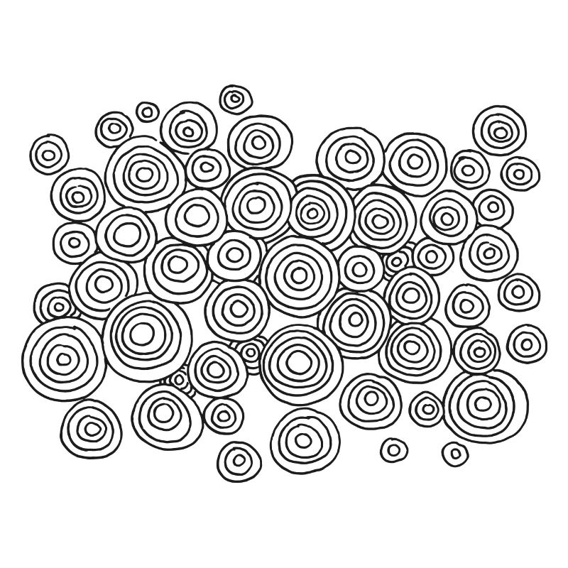 Abstract Circle Pattern Symbol Drawing