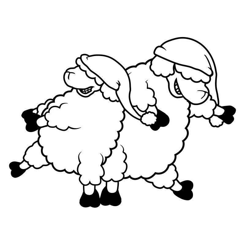 Party sheep dancing