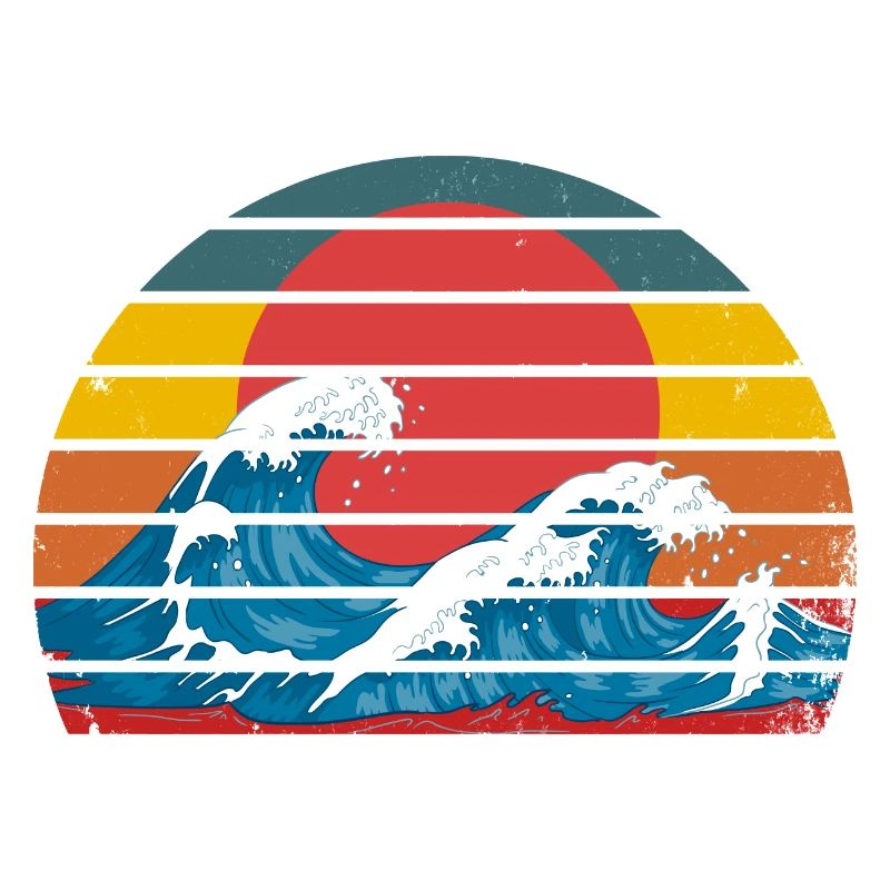 The great wave off Kanagawa retro