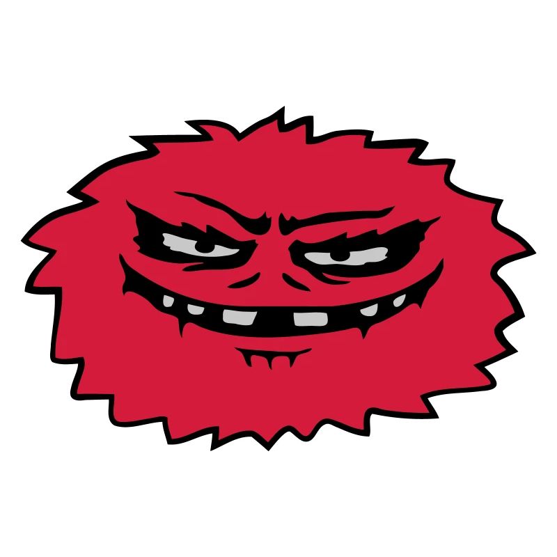 Haariges böses Monster Comic