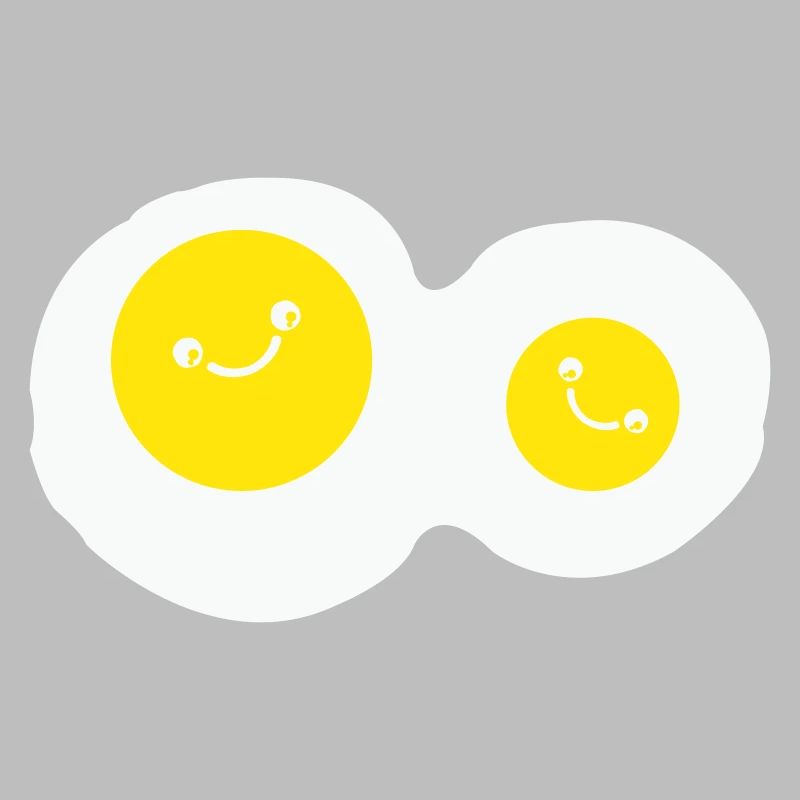 fried eggs smile