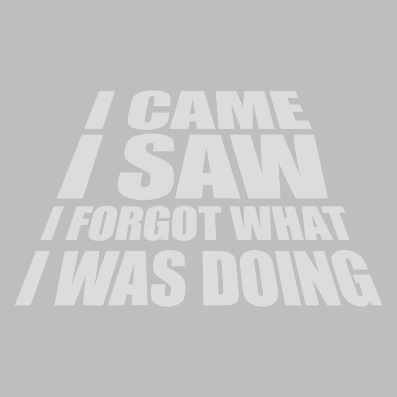 I came saw forget