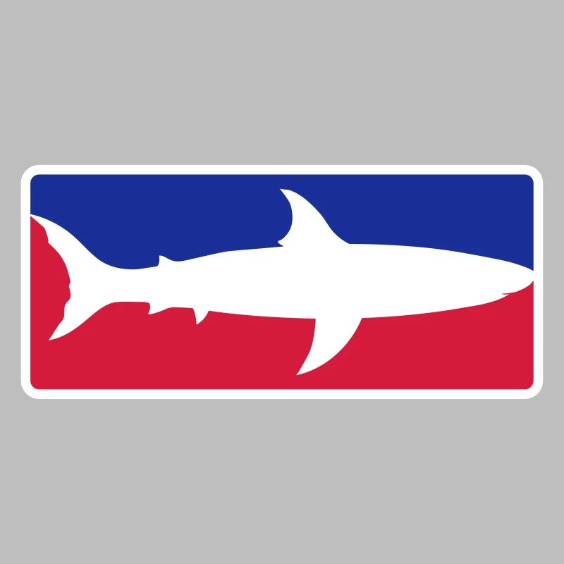 red blue sport shark button frame shield black sc