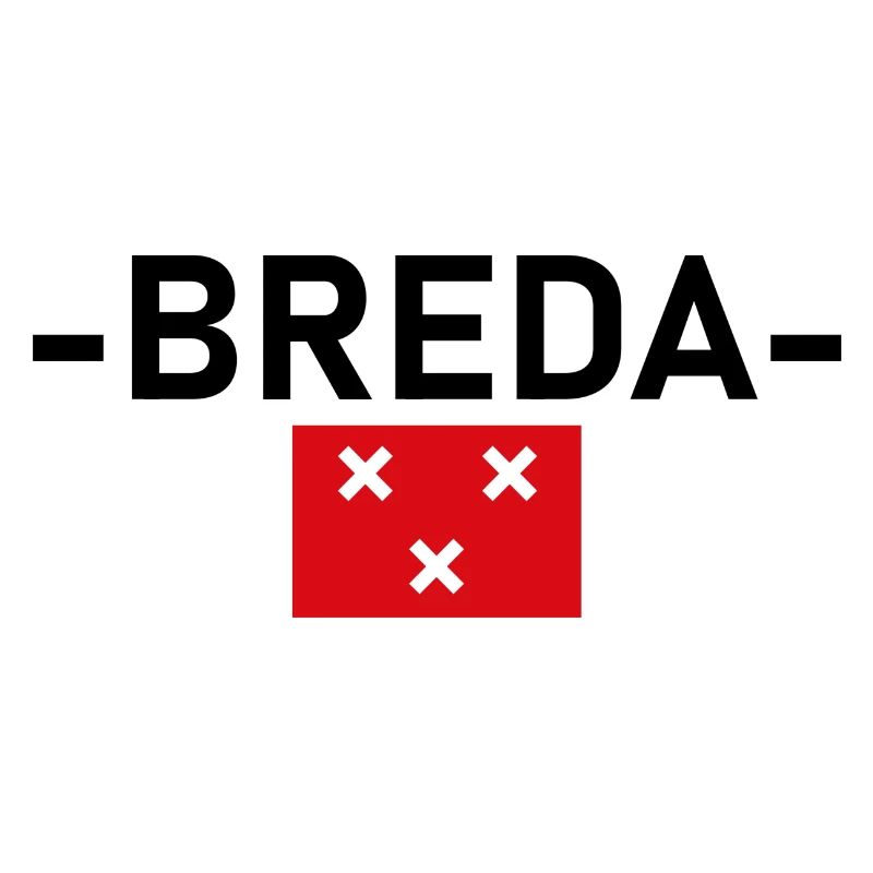 BREDA, texte avec drapeau