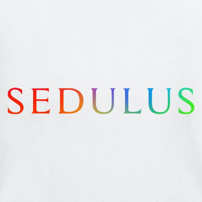 SEDULUS Schriftzug Rainbow