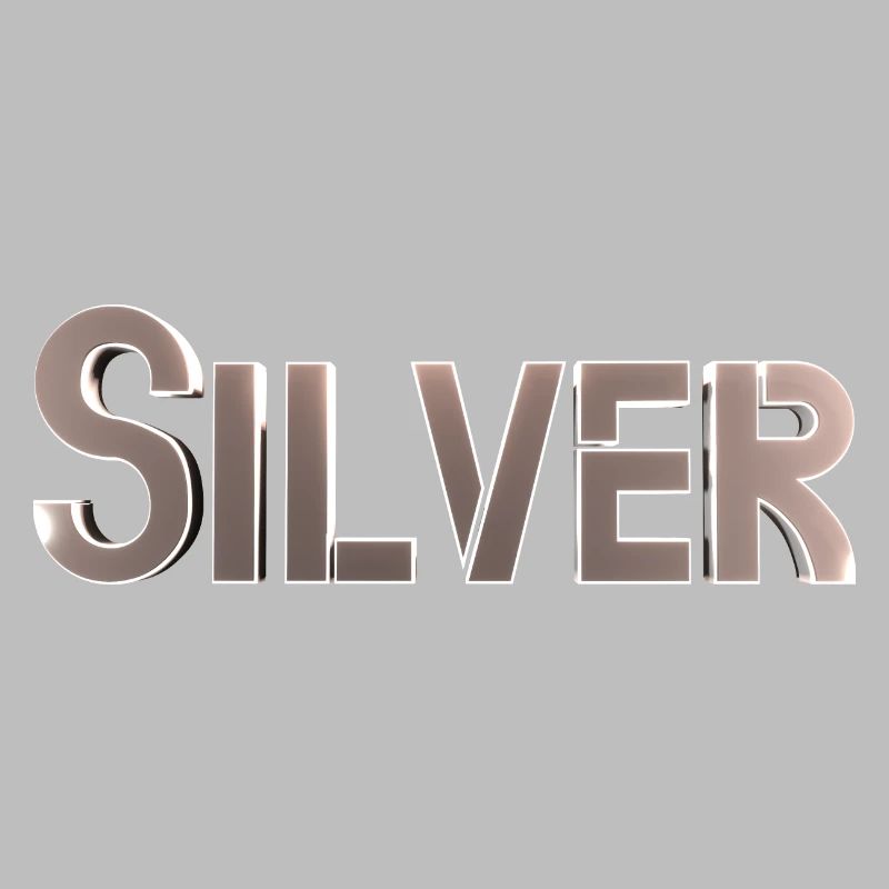 Silver Stylized Text