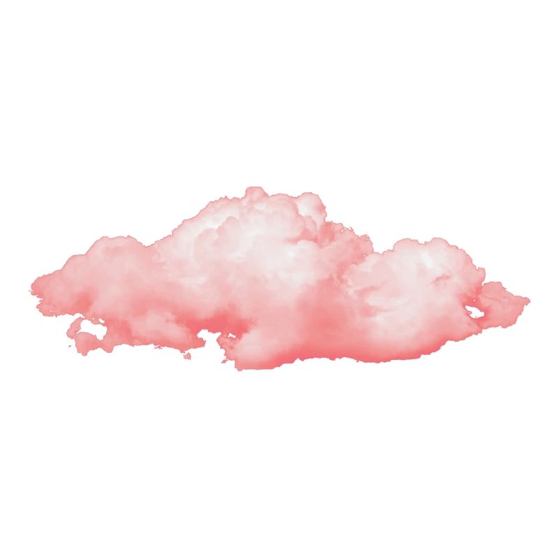 rosy fluffy cloud