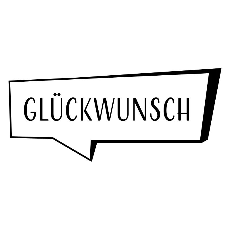 Speech bubble congratulations