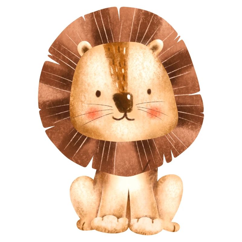 mignon petit lion