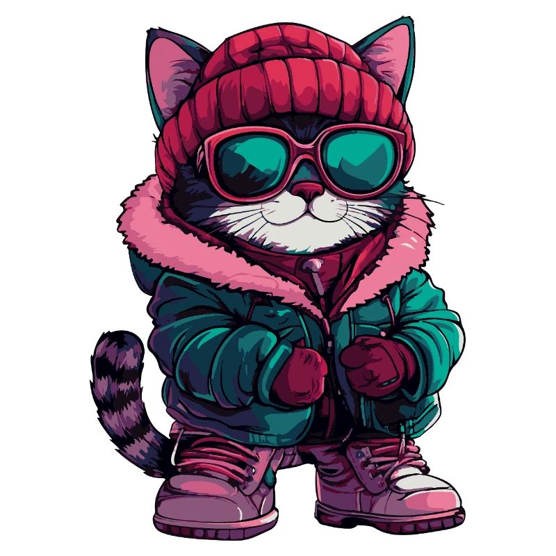 Katze Cool Comic