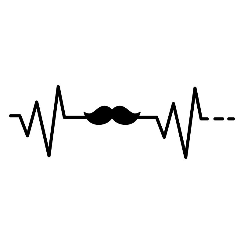 Herzschlag Moustache Schnurrbart Bart Schnauzer