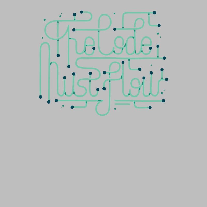 Programmiercodierer Entwicklercode muss fließen