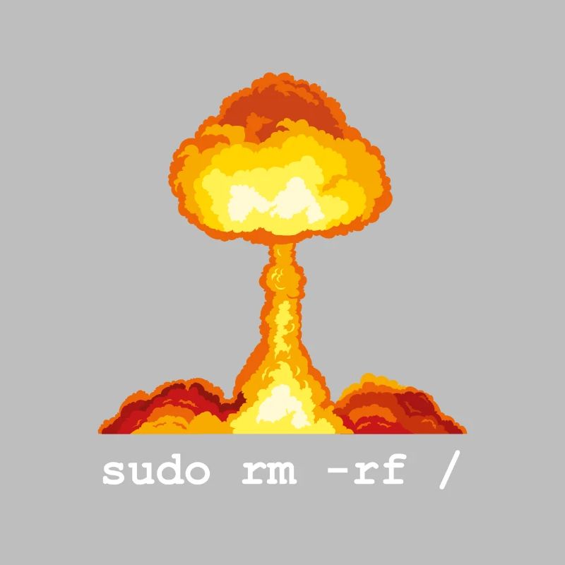 Linux Funny Linux Command Sudo RM RF für Männer