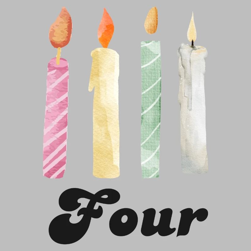4e anniversaire bougie
