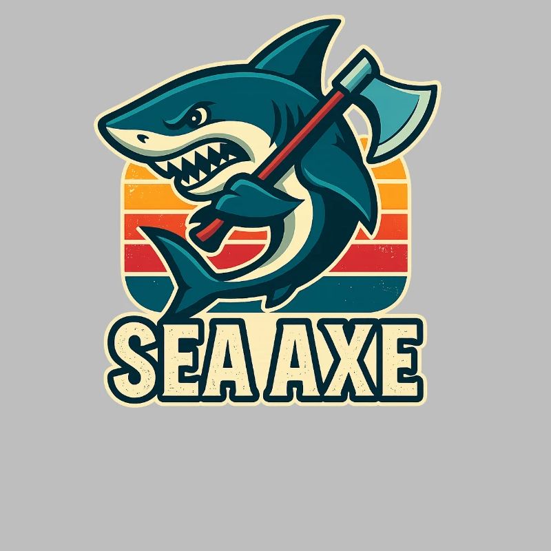 conception de hache de mer de requin