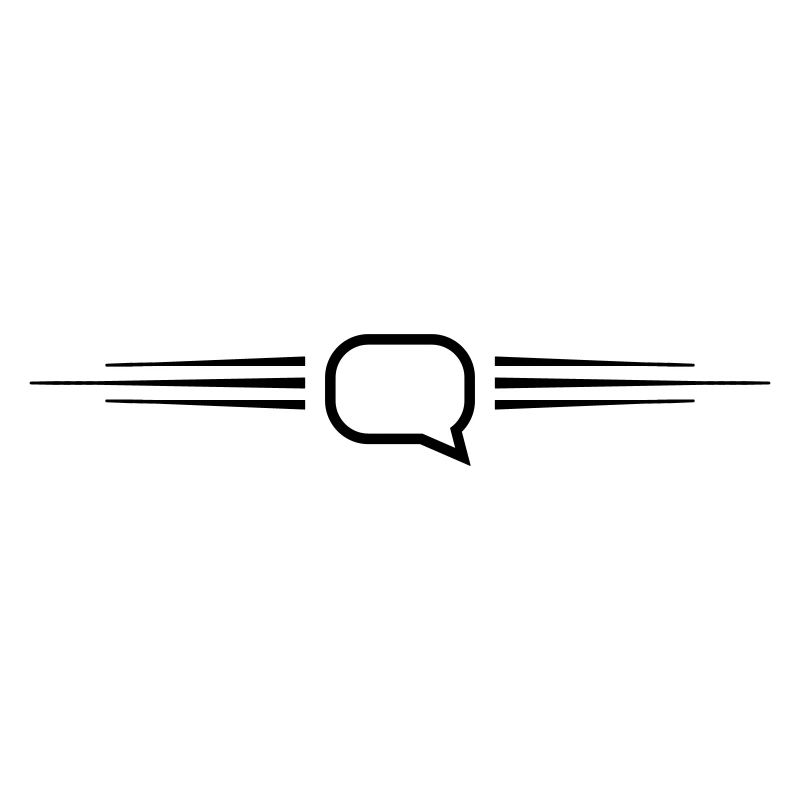 Speech bubble line