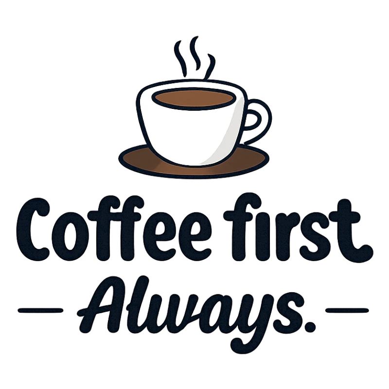 Coffee first