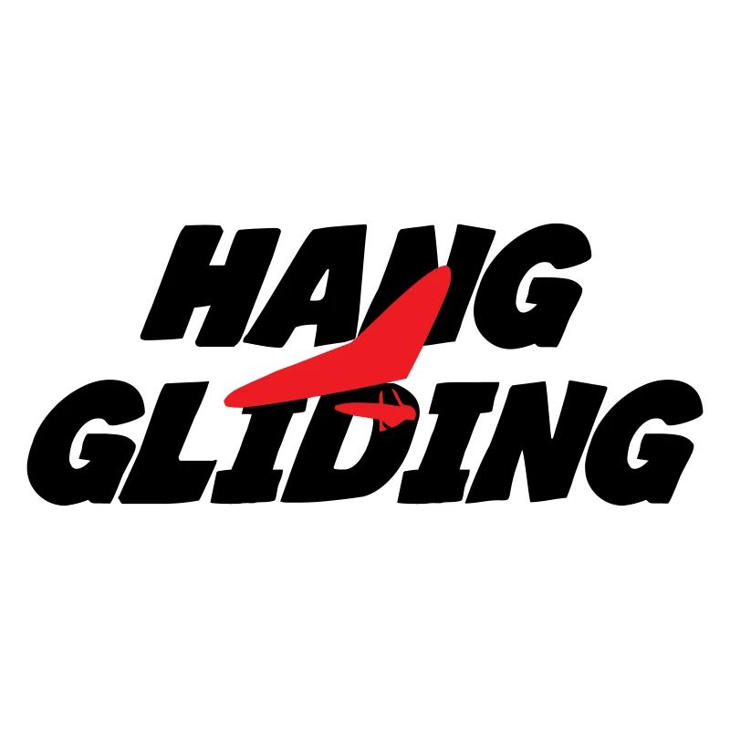 Graphisme Hang Gliding Rouge Intense
