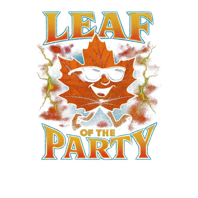 Blatt der Party Happy Fall Ernte Herbstblatt