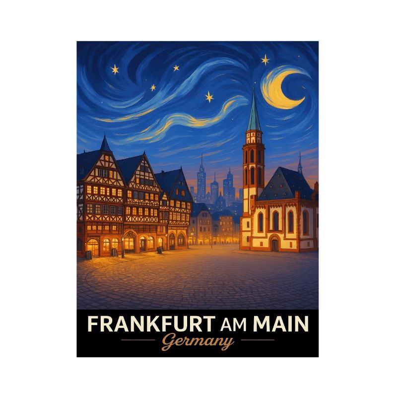 Francfort-sur-le-Main Vue nocturne