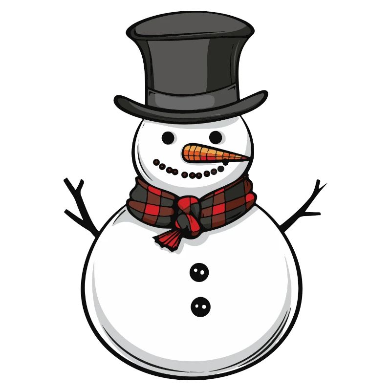 Schneemann Winter Comic