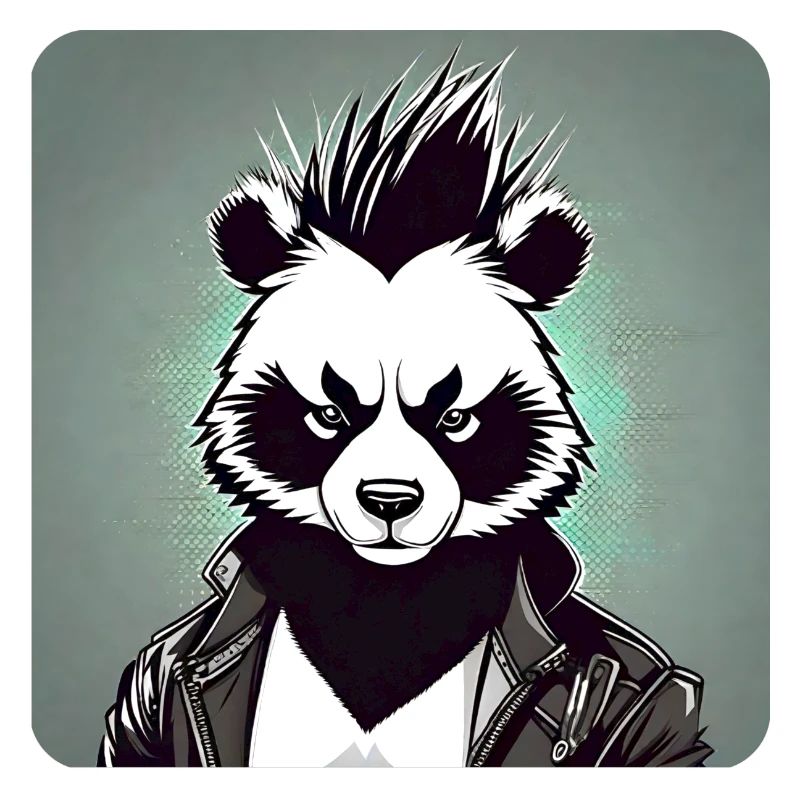 Cooler Punker Panda Bär