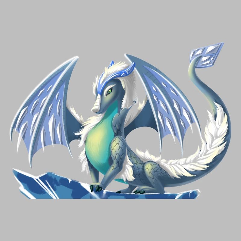 Magischer Eis Drache - Drachen der Elemente