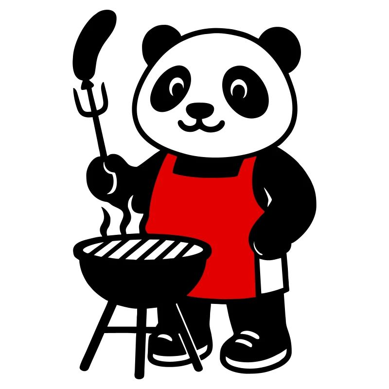 Panda BBQ - Ein süßer Panda mitten in einer Ba-Session