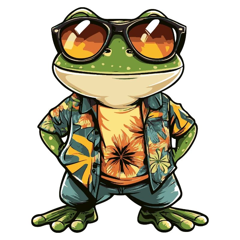 Frog Comic Holiday
