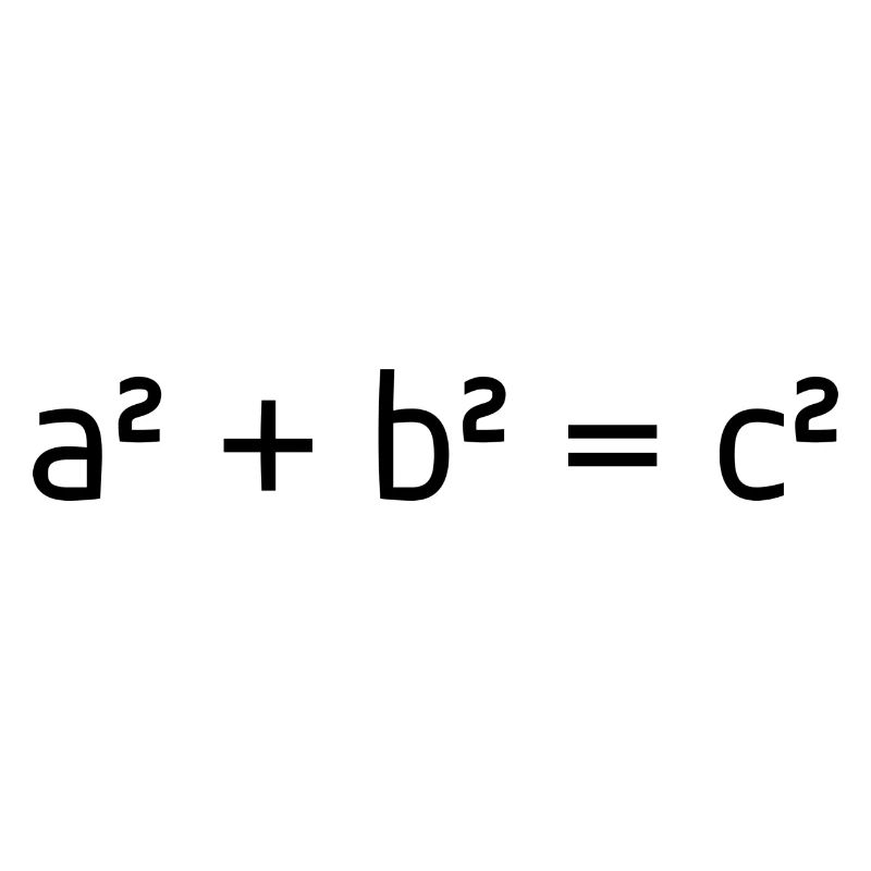 Théorème mathématique de Pythagore Formule d’idée cadeau