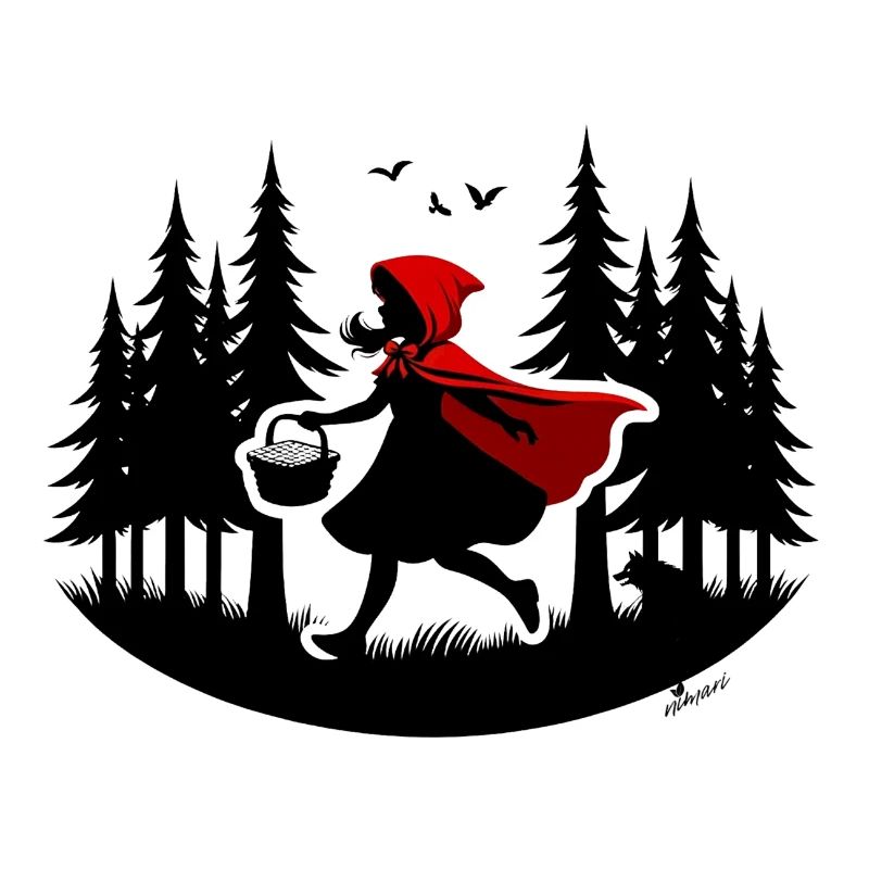 Wie ein Rotkäppchen durch den Wald, Achtung Wolf!