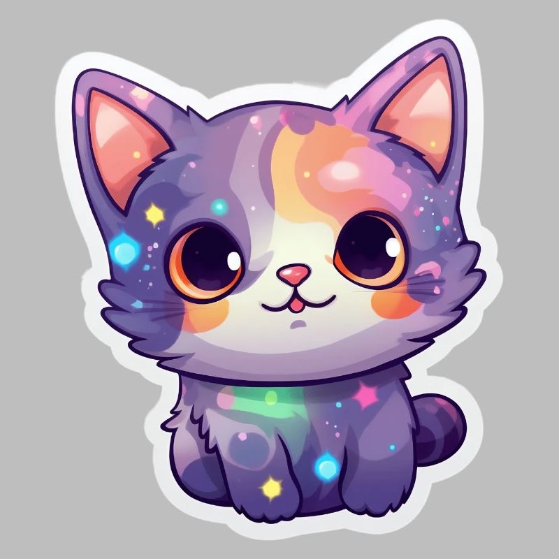 Un mignon petit chat dans l’espace