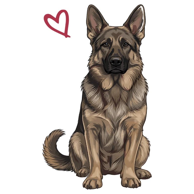 Black and Brown German Shepherd