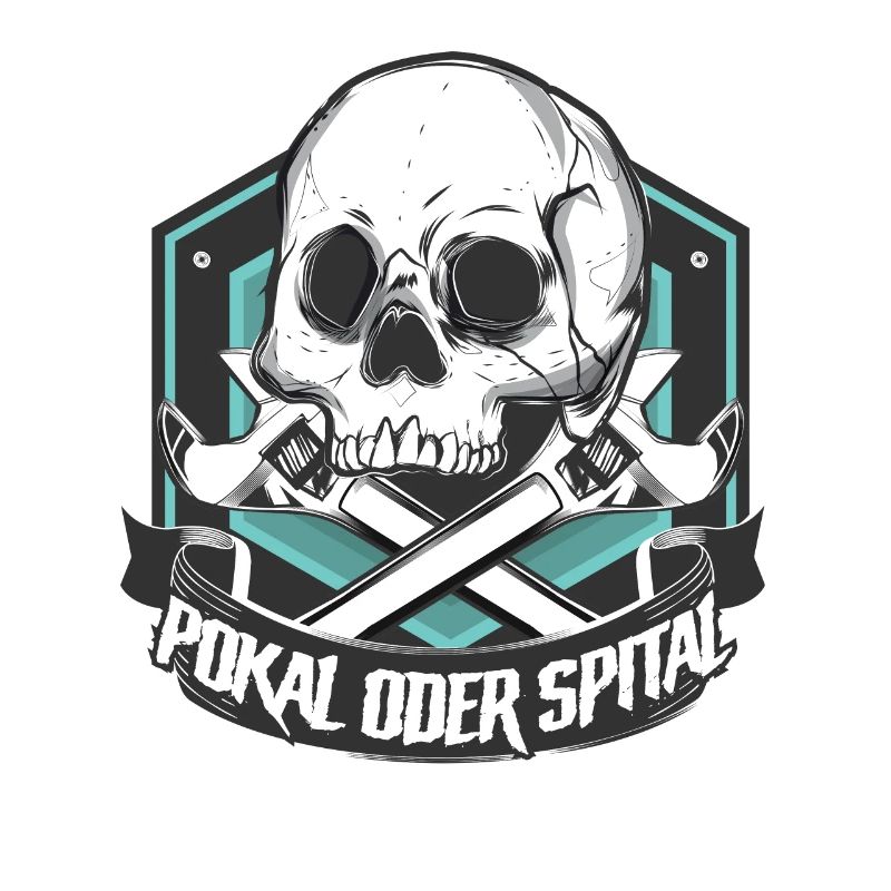 Pokal oder Spital Biker Mechaniker
