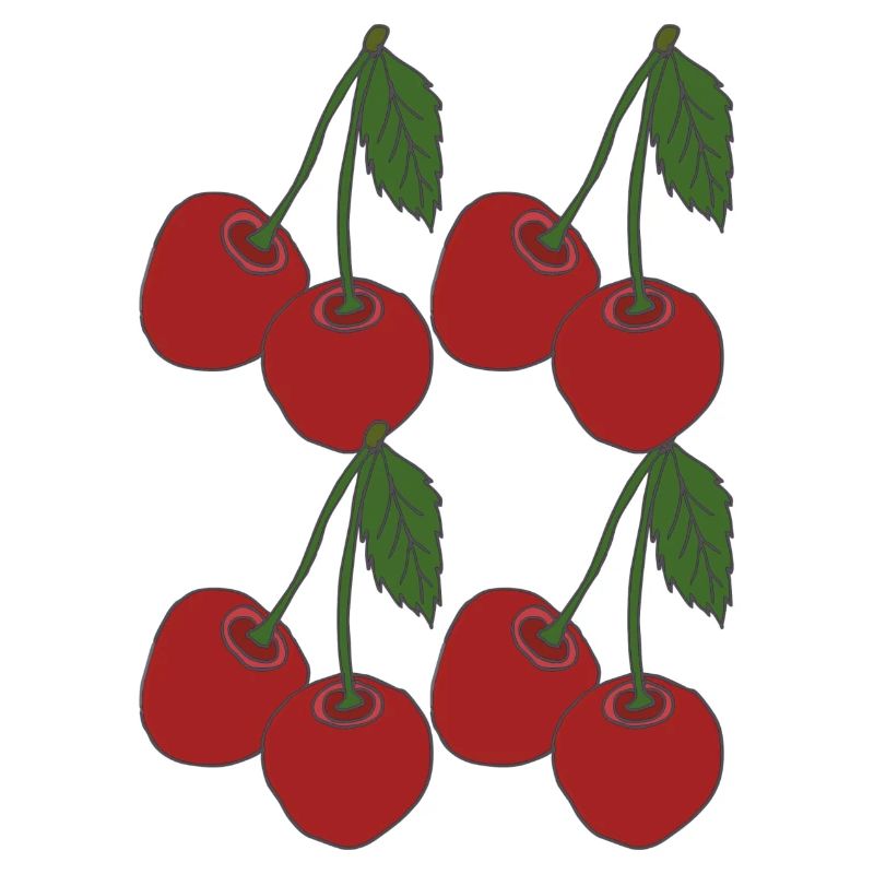 Cherries 4-fold